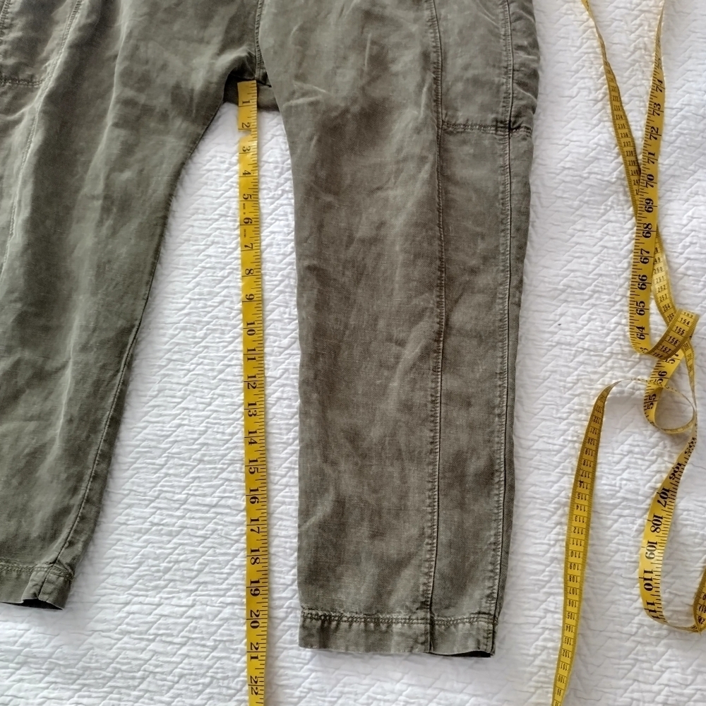 Free People Olive Green Washed Utility Jogger Pants - Picture 13 of 13